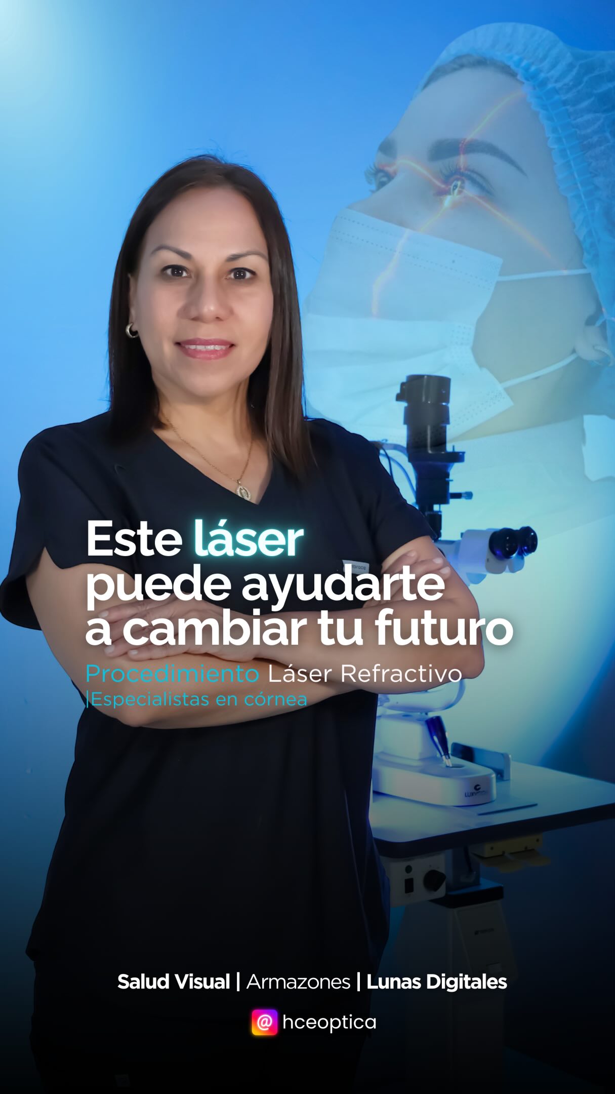 Portada original del reel con especialista en córnea