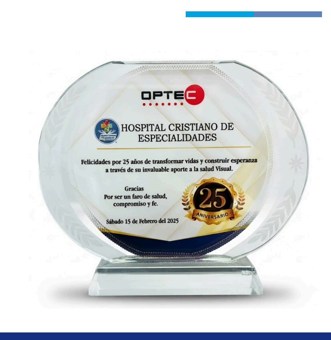 Reconocimiento de Laboratorios OPTEC a FUNDAMISC